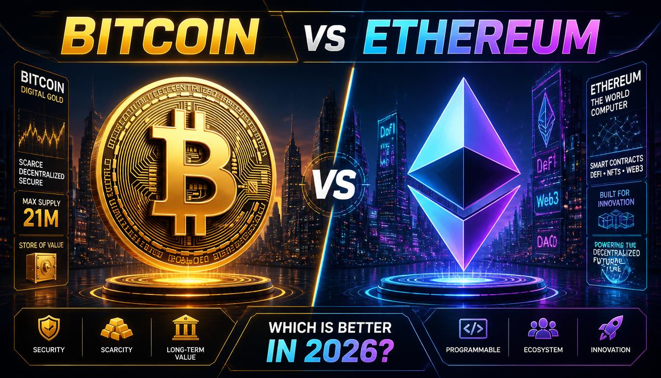 Bitcoin vs Ethereum: Which Is Better in 2026?