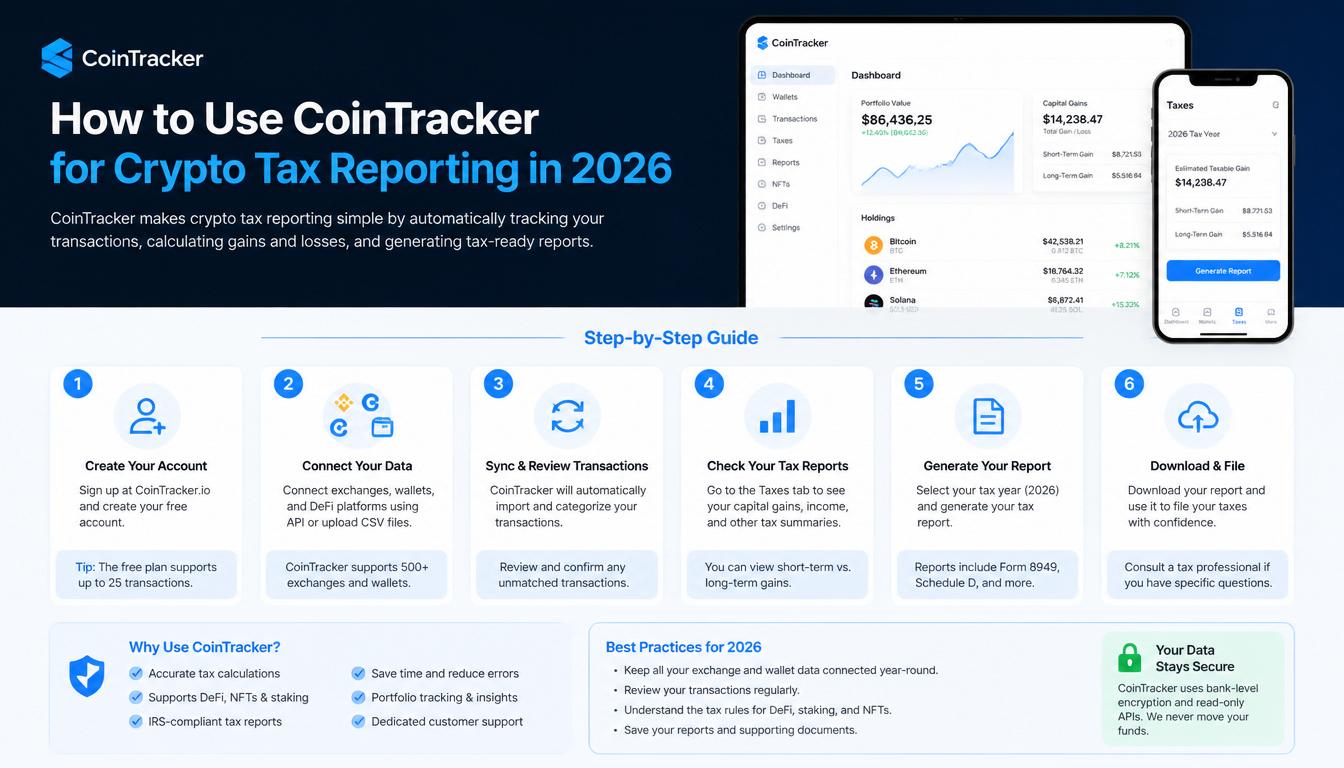 How to Use CoinTracker for Crypto Tax Reporting in 2026