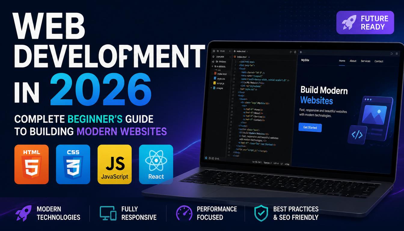 Web Development in 2026: Complete Beginner's Guide to Building Modern Websites